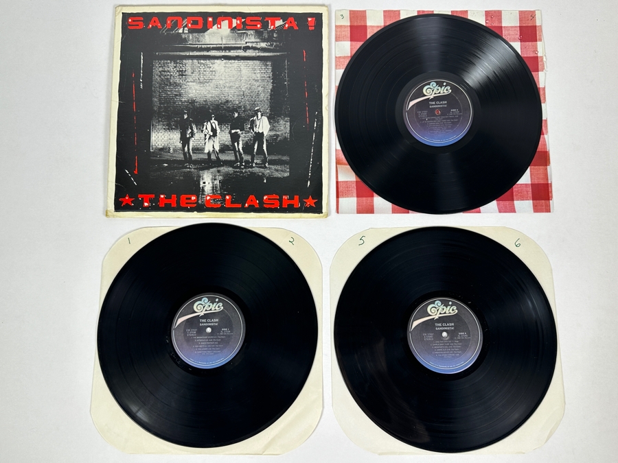 The Clash - Sandinista! E3X 37037 Epics Records 3 X Vinyl Record 1980 Promo Copy [Photo 1]