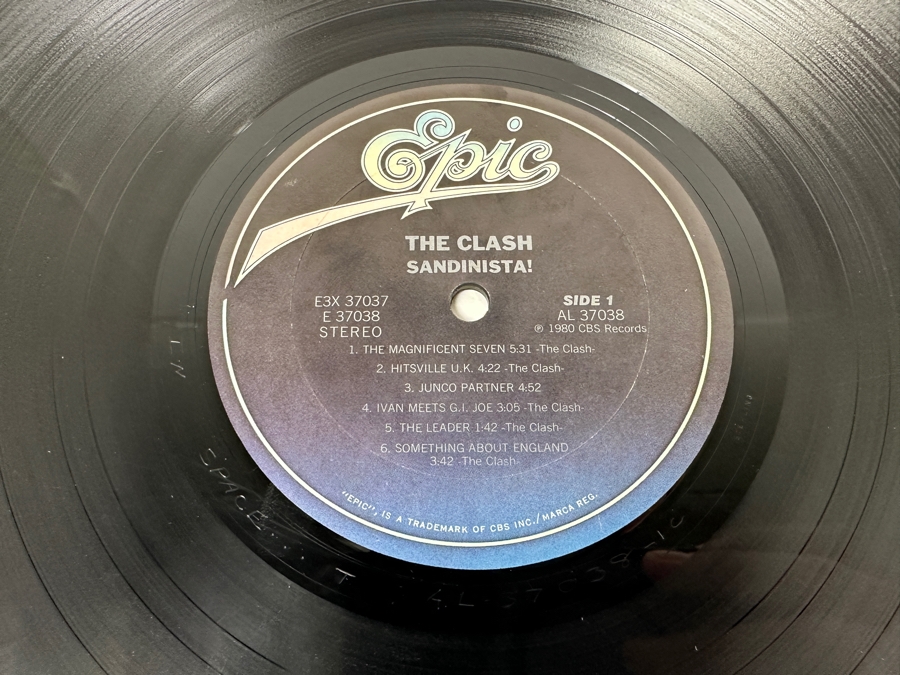 The Clash - Sandinista! E3X 37037 Epics Records 3 X Vinyl Record 1980 Promo Copy [Photo 8]