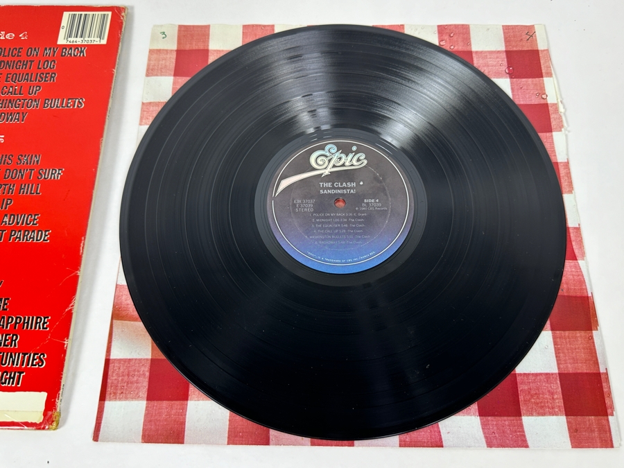 The Clash - Sandinista! E3X 37037 Epics Records 3 X Vinyl Record 1980 Promo Copy [Photo 13]