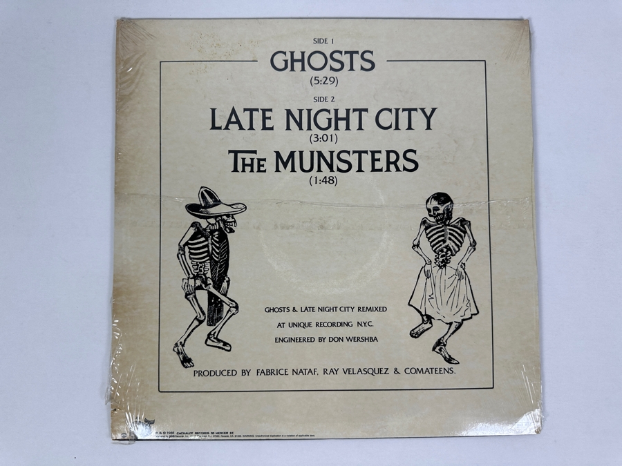 Comateens - Ghosts BIG 4 Cachalot Records Vinyl Record 1981 Sealed Copy [Photo 2]