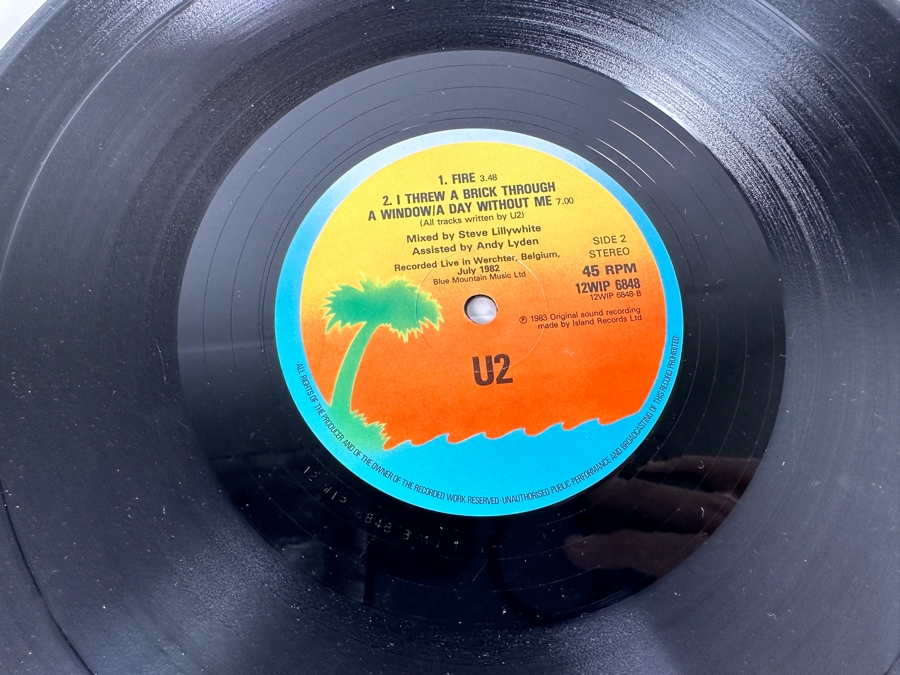 U2 - New Year's Day (Long Version) 12WIP 6848 Island Records Vinyl Record 1983 [Photo 5]