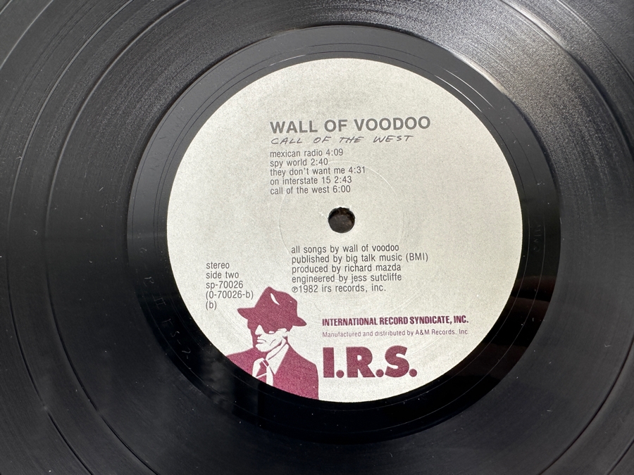 Wall Of Voodoo - Call Of The West SP-70026 I.R.S. Records Vinyl Record 1982 [Photo 7]