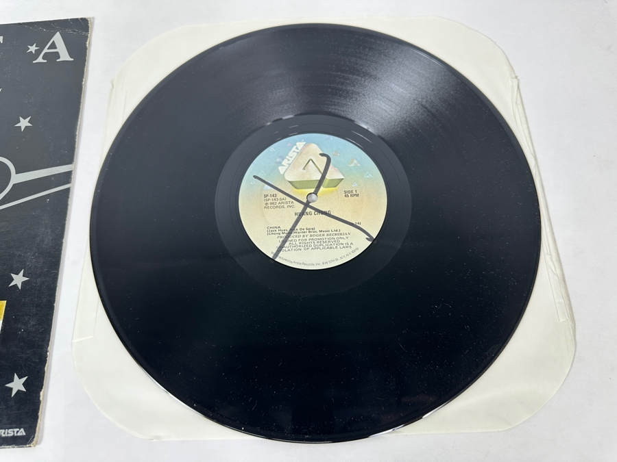Huang Chung - China SP-143 Arista Vinyl Record Promo Copy [Photo 5]