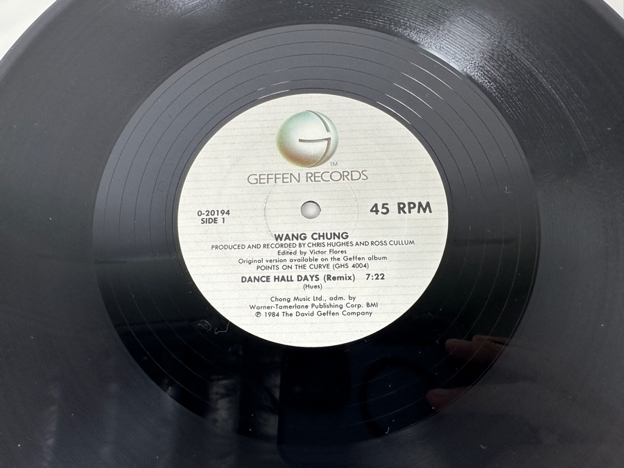 Wang Chung - Dance Hall Days (Remix) 0-20194 Geffen Records 12' Vinyl Record 1984 Promo Copy [Photo 6]