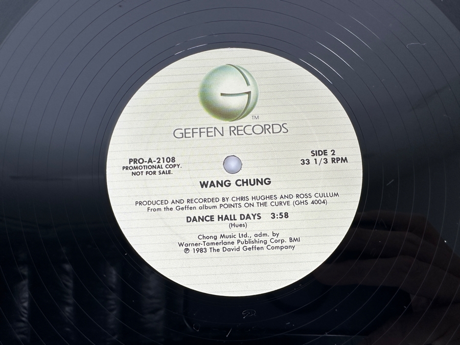 Wang Chung - Selections From Points On The Curve PRO-A-2108 Geffen Records 12' Vinyl Record 1983 Promo Copy [Photo 8]