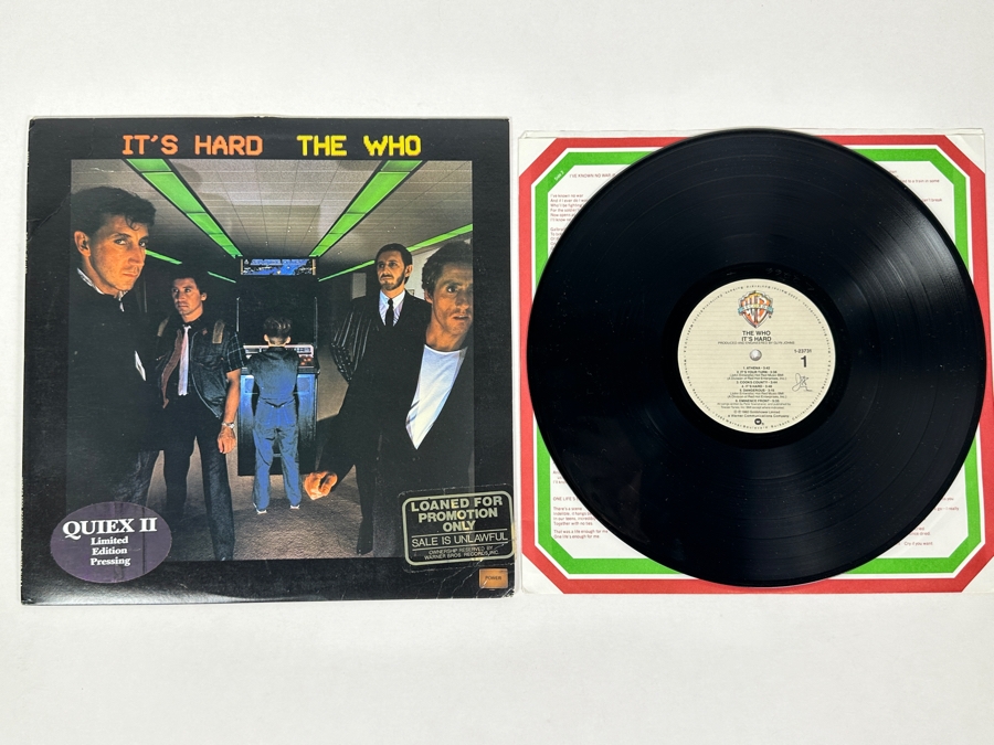 The Who - It's Hard 1-23731 Warner Bros Records Vinyl Record QUIEX II Limited Edition Pressing Promo Copy [Photo 1]