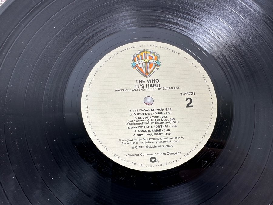 The Who - It's Hard 1-23731 Warner Bros Records Vinyl Record QUIEX II Limited Edition Pressing Promo Copy [Photo 10]
