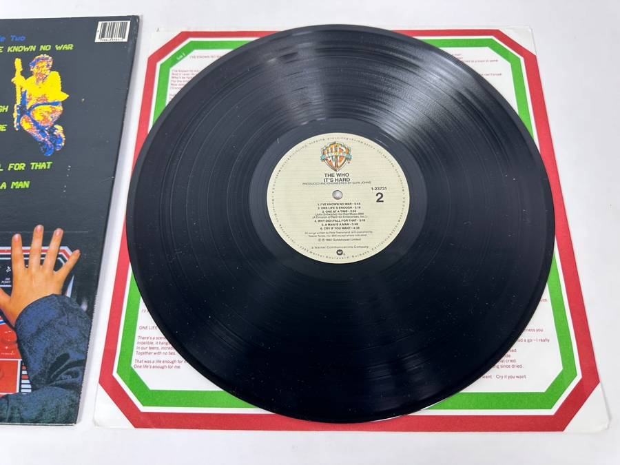 The Who - It's Hard 1-23731 Warner Bros Records Vinyl Record QUIEX II Limited Edition Pressing Promo Copy [Photo 9]