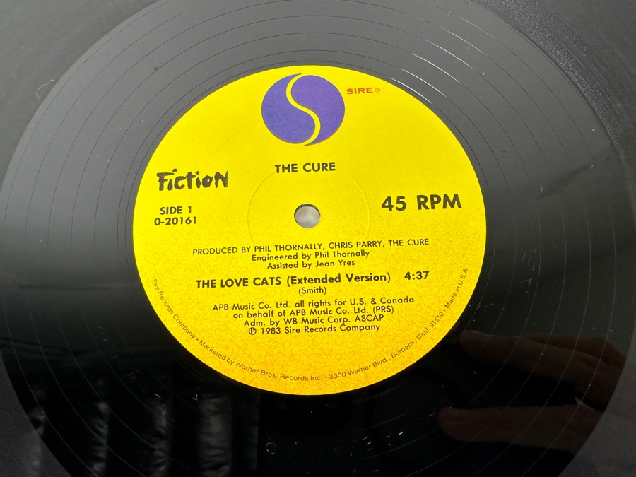 The Cure - The Love Cats 0-20161 Sire Records 45 RPM Vinyl Record Maxi-Single 1983 Promo Copy [Photo 6]