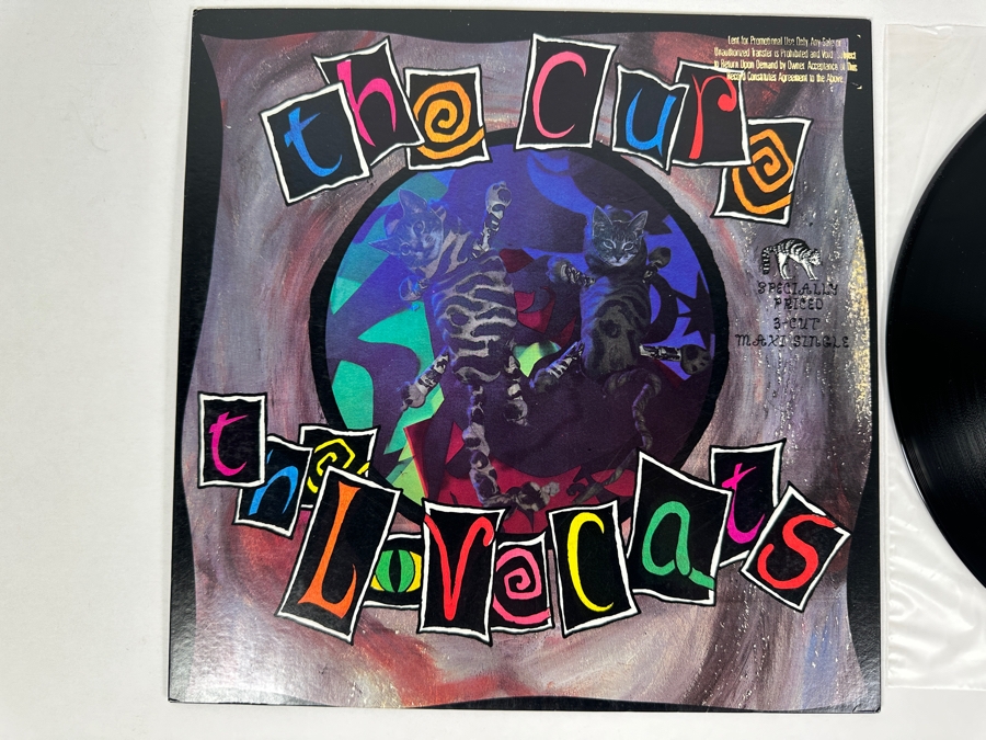 The Cure - The Love Cats 0-20161 Sire Records 45 RPM Vinyl Record Maxi-Single 1983 Promo Copy [Photo 2]