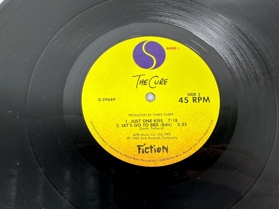 The Cure - Let's Go To Bed 0-29689 Sire Records 45 RPM Vinyl Record Maxi-Single 1982 Promo Copy [Photo 8]