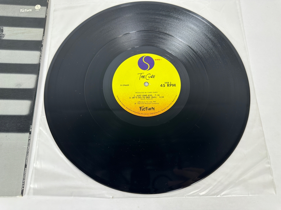 The Cure - Let's Go To Bed 0-29689 Sire Records 45 RPM Vinyl Record Maxi-Single 1982 Promo Copy [Photo 7]