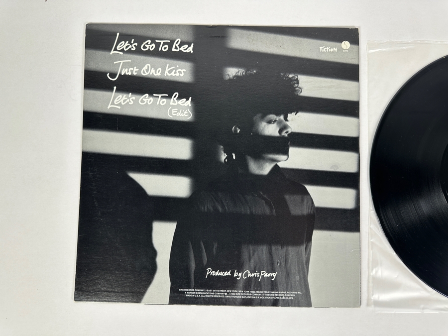 The Cure - Let's Go To Bed 0-29689 Sire Records 45 RPM Vinyl Record Maxi-Single 1982 Promo Copy [Photo 4]