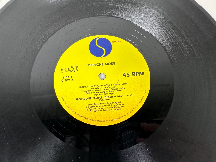 Depeche Mode - People Are People 0-20214 Sire Records 45 RPM Vinyl Record Maxi-Single 1984 Promo Copy [Photo 6]