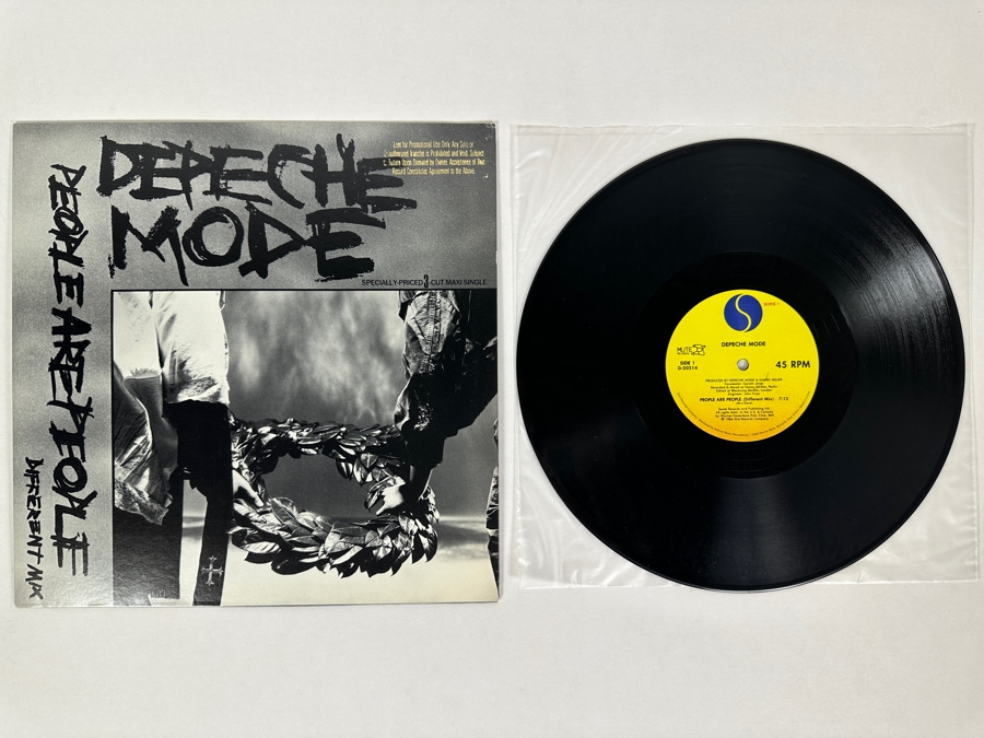 Depeche Mode - People Are People 0-20214 Sire Records 45 RPM Vinyl Record Maxi-Single 1984 Promo Copy [Photo 1]