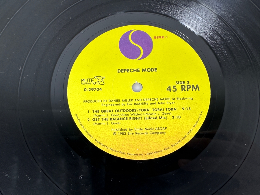 Depeche Mode - Get The Balance Right! 0-29704 Sire Records 45 RPM Vinyl Record Maxi-Single 1983 [Photo 7]