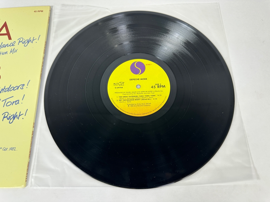 Depeche Mode - Get The Balance Right! 0-29704 Sire Records 45 RPM Vinyl Record Maxi-Single 1983 [Photo 6]