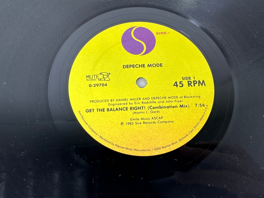 Depeche Mode - Get The Balance Right! 0-29704 Sire Records 45 RPM Vinyl Record Maxi-Single 1983 [Photo 5]