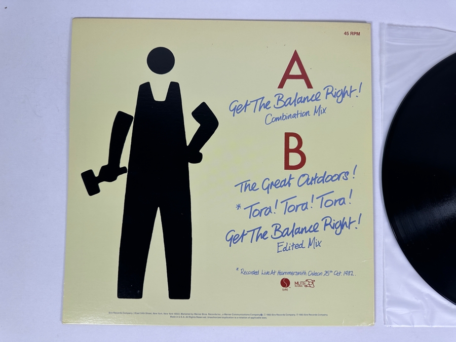 Depeche Mode - Get The Balance Right! 0-29704 Sire Records 45 RPM Vinyl Record Maxi-Single 1983 [Photo 3]