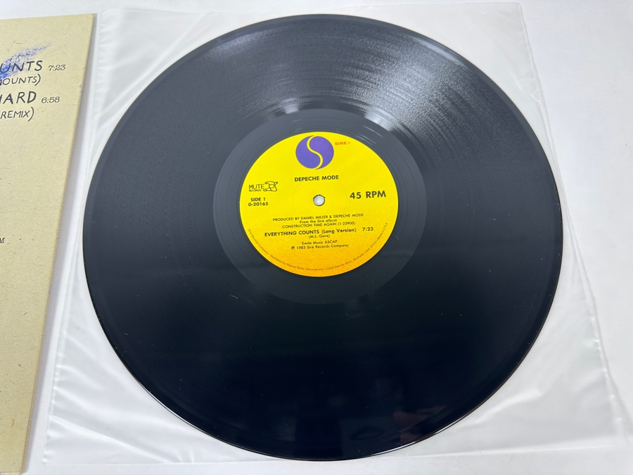 Depeche Mode - Everything Counts (In Larger Amounts) 0-20165 Sire Records 45 RPM Vinyl Record Maxi-Single 1983 Promo Copy [Photo 5]