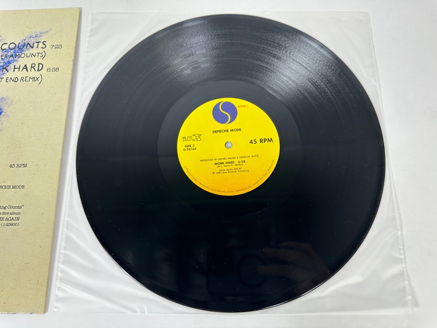 Depeche Mode - Everything Counts (In Larger Amounts) 0-20165 Sire Records 45 RPM Vinyl Record Maxi-Single 1983 Promo Copy [Photo 7]