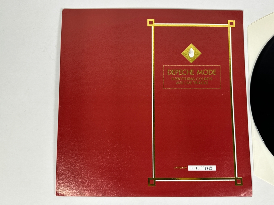 Limited Edition Depeche Mode - Everything Counts And Live Tracks Bong 3 Mute Records Vinyl Record 1983 Numbered E / 1842 [Photo 2]