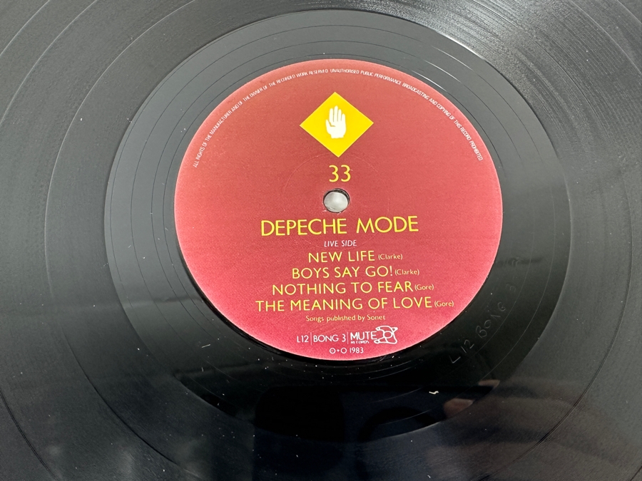 Limited Edition Depeche Mode - Everything Counts And Live Tracks Bong 3 Mute Records Vinyl Record 1983 Numbered E / 1842 [Photo 10]