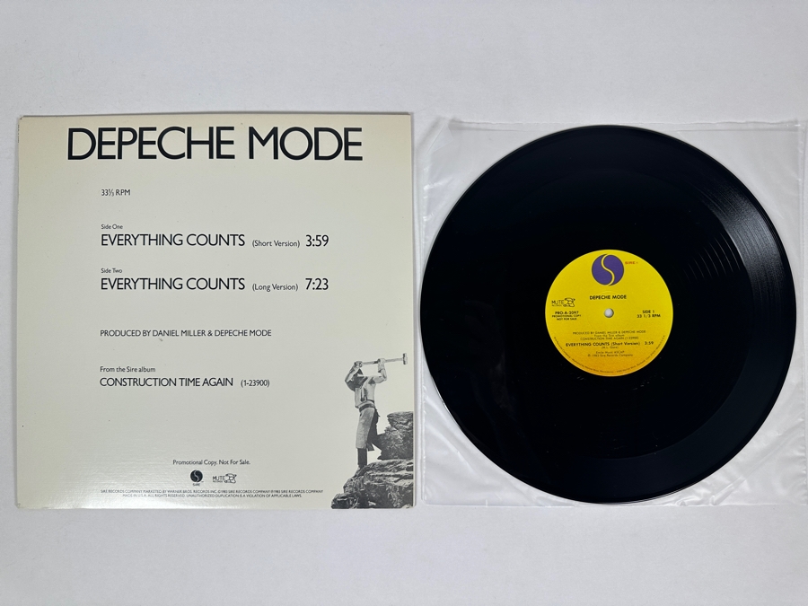 Depeche Mode - Everything Counts PRO-A-2097 Sire Records 12' Vinyl Record 1983 Promo Copy [Photo 1]