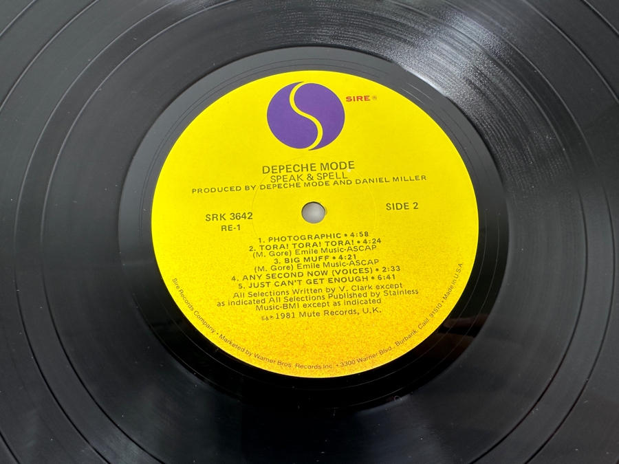 Depeche Mode - Speak & Spell SRK 3642 Sire Records Vinyl Record 1981 [Photo 7]