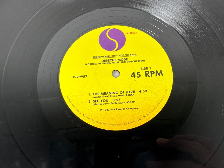 Depeche Mode - See You 0-29957 Sire Records 45 RPM 12' Vinyl Record 1982 [Photo 7]