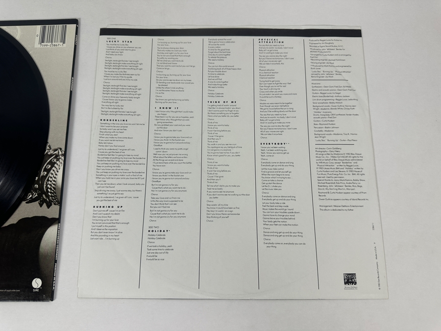 Madonna - Madonna 1-23867 Sire Records Vinyl Record 1983 Promo Copy [Photo 9]