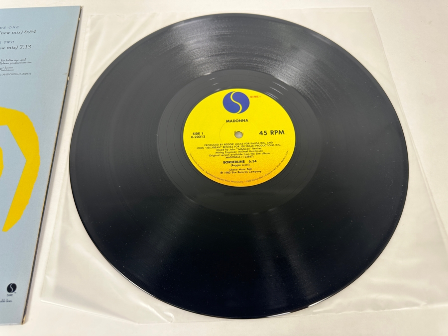 Madonna - Borderline 0-20212 Sire Records Maxi-Single 45 RPM 12' Vinyl Record 1983 Promo Copy [Photo 5]