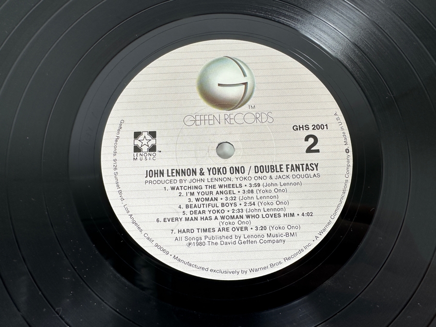 John Lennon & Yoko Ono - Double Fantasy GHS 2001 Geffen Records Vinyl Record 1980 Promo Copy [Photo 9]
