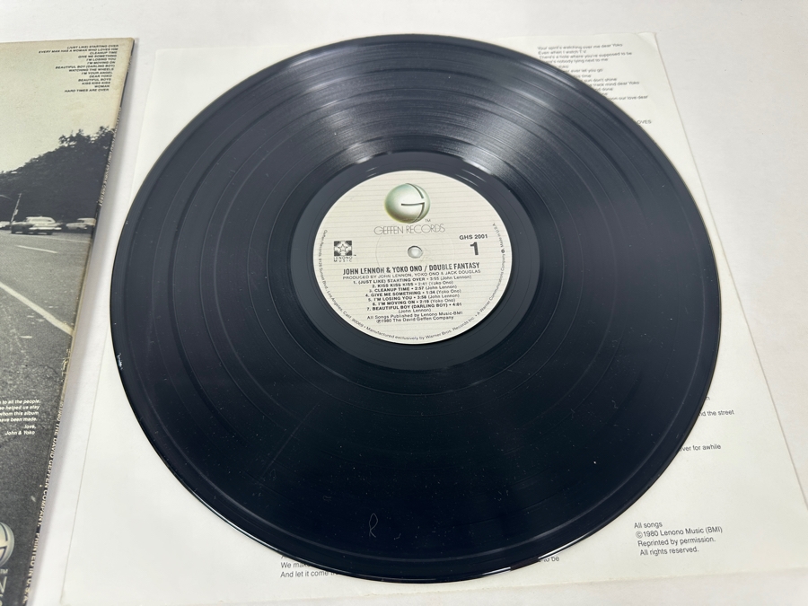 John Lennon & Yoko Ono - Double Fantasy GHS 2001 Geffen Records Vinyl Record 1980 Promo Copy [Photo 6]