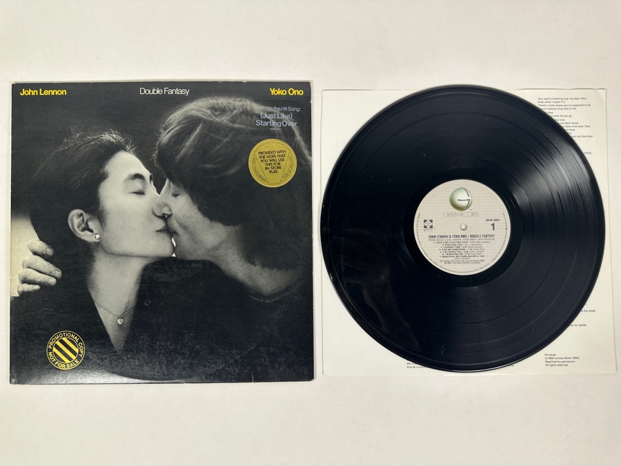 John Lennon & Yoko Ono - Double Fantasy GHS 2001 Geffen Records Vinyl Record 1980 Promo Copy
