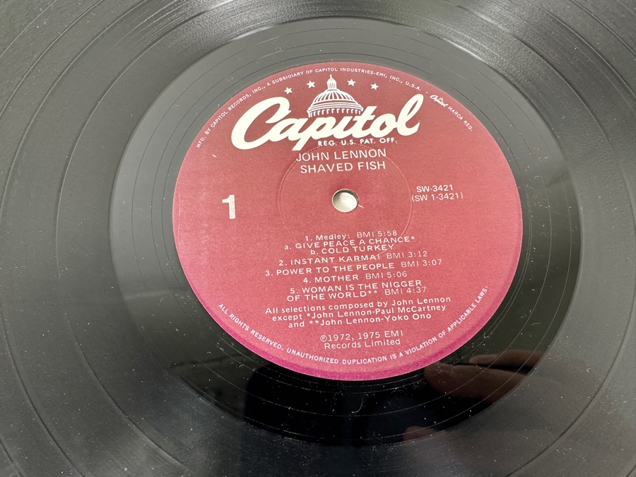 John Lennon - Shaved Fish SW-3421 Capital Records Vinyl Record 1975 [Photo 5]