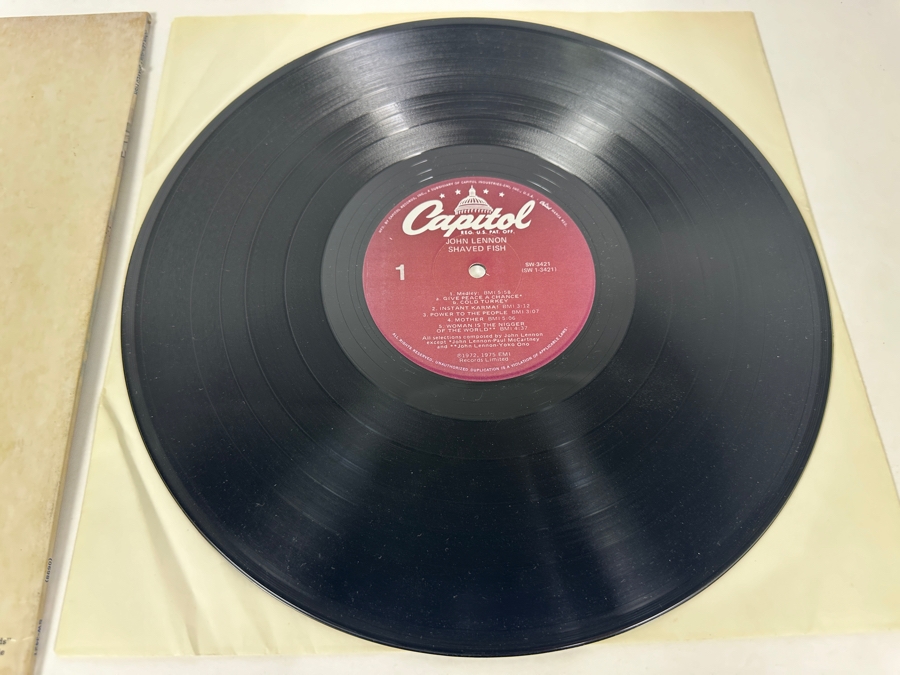 John Lennon - Shaved Fish SW-3421 Capital Records Vinyl Record 1975 [Photo 4]