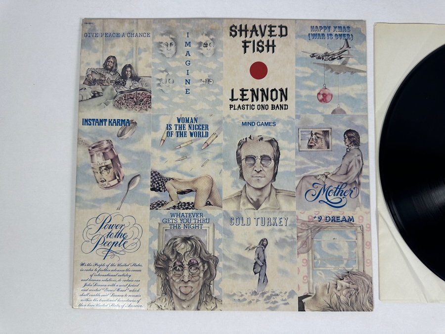 John Lennon - Shaved Fish SW-3421 Capital Records Vinyl Record 1975 [Photo 2]