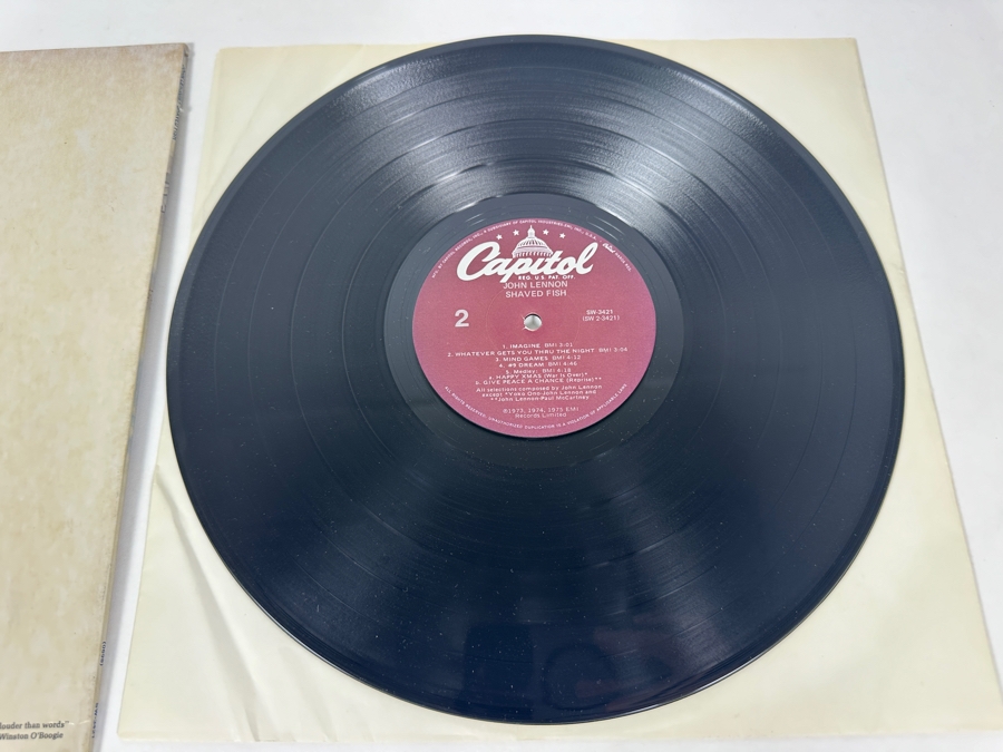 John Lennon - Shaved Fish SW-3421 Capital Records Vinyl Record 1975 [Photo 6]