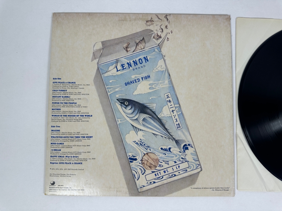John Lennon - Shaved Fish SW-3421 Capital Records Vinyl Record 1975 [Photo 3]