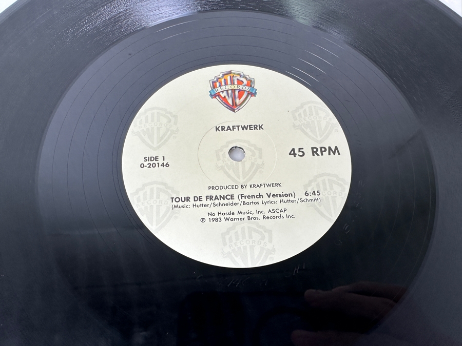 Kraftwerk - Tour De France 0-20146 Warner Bros Records 45 RPM 12' Vinyl Record 1983 Promo Copy [Photo 6]