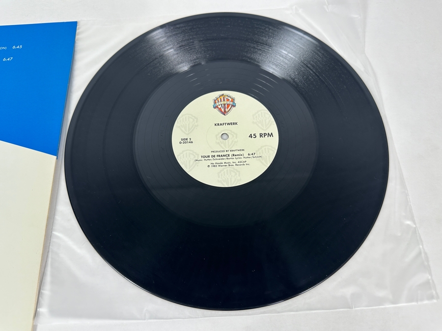 Kraftwerk - Tour De France 0-20146 Warner Bros Records 45 RPM 12' Vinyl Record 1983 Promo Copy [Photo 7]