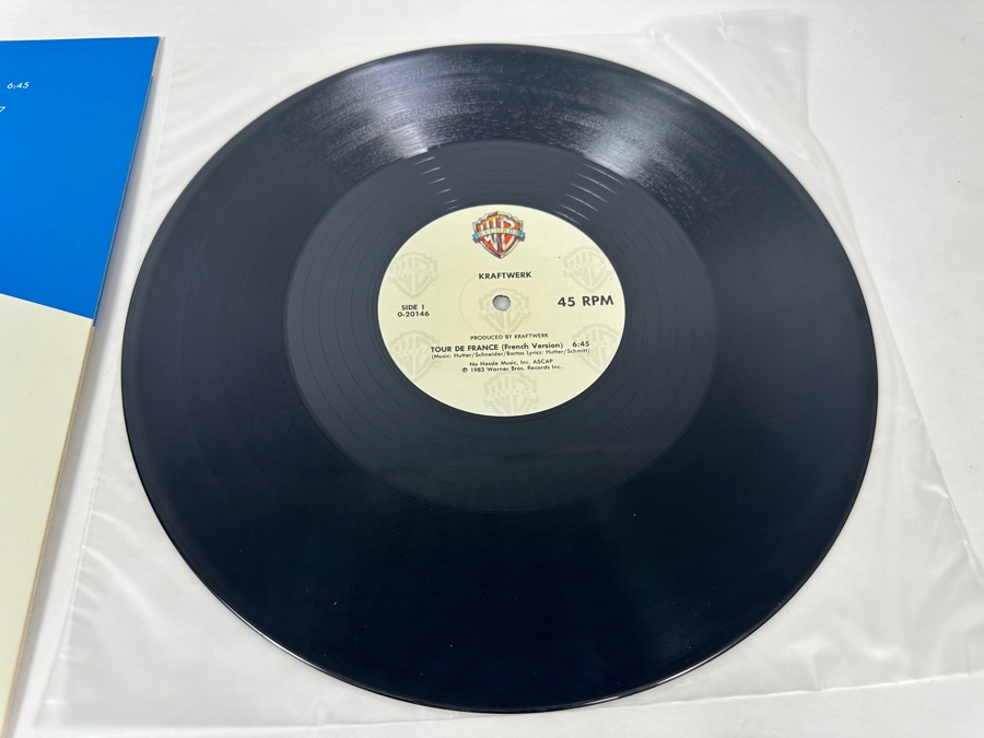 Kraftwerk - Tour De France 0-20146 Warner Bros Records 45 RPM 12' Vinyl Record 1983 Promo Copy [Photo 5]