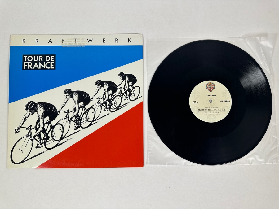 Kraftwerk - Tour De France 0-20146 Warner Bros Records 45 RPM 12' Vinyl Record 1983 Promo Copy