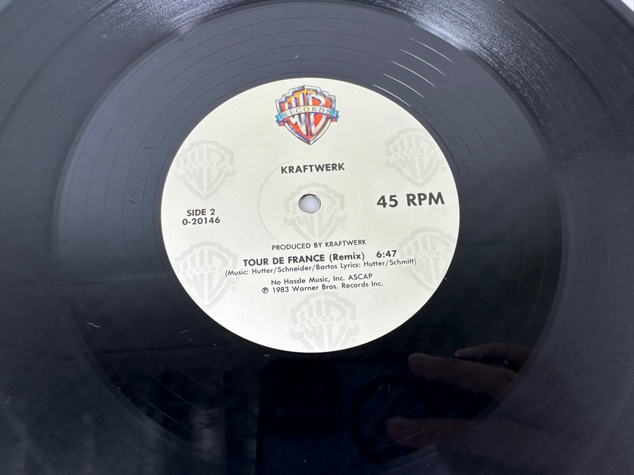 Kraftwerk - Tour De France 0-20146 Warner Bros Records 45 RPM 12' Vinyl Record 1983 Promo Copy [Photo 8]