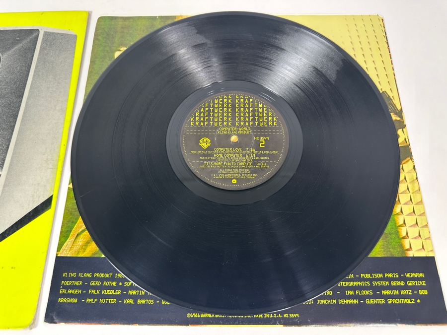 Kraftwerk - Computer World HS 3549 Warner Bros Records Vinyl Record 1981 Promo Copy [Photo 6]