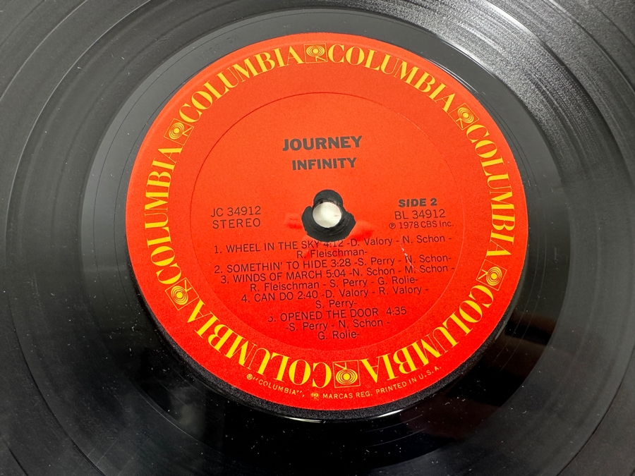 Journey - Infinity JC 34912 Columbia Records Vinyl Record 1978 [Photo 9]