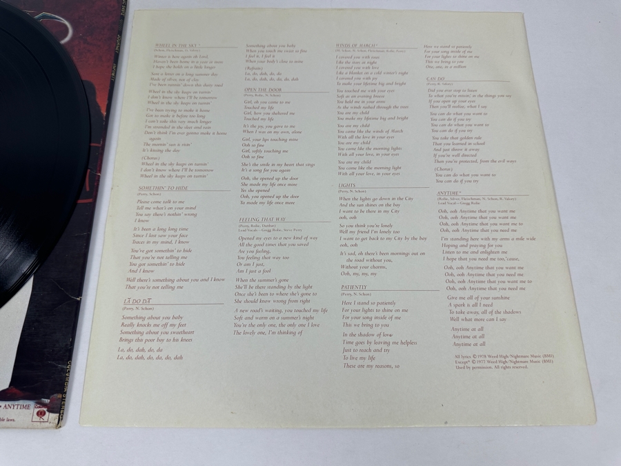 Journey - Infinity JC 34912 Columbia Records Vinyl Record 1978 [Photo 10]