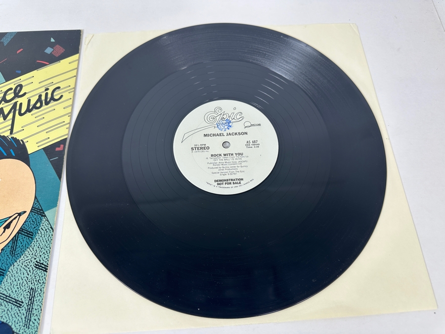 Michael Jackson - Rock With You AS 687 Epic Records 12' Vinyl Record 1979 Promo Copy [Photo 5]