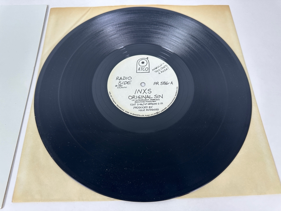 INXS - Original Sin PR 586-A ATCO Records 12' Vinyl Record 1984 Promo Copy [Photo 2]